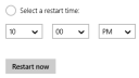 Windows 10 Technical Preview, Neustart, Windows 10 Build 9926, Windows 10 Neustart, Timer