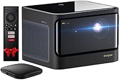 Dangbei Mars Pro 4K Beamer, 3200 Ansi Lumens Beamer Ultra HD, Heimkino Beamer HDR10 mit Android 4G+128G, Dobly Audio, Autofocus, Bluewooth 5.0, 2 * 10W HiFi Lautsprecher
