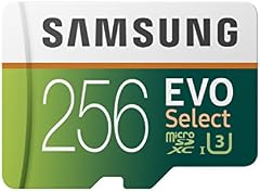 Samsung EVO Select 256 GB microSD 100 MB/s, Geschwindigkeit, Full HD & 4K UHD Speicherkarte inkl. SD-Adapter f�r Smartphone, Tablet, Action-Kamera, Drohne und Notebook
