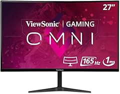 Viewsonic 68,6 cm (27-Zoll) Curved Gaming Monitor (Full-HD, adaptive Sync, 1 ms, 165 Hz, HDMI, DP, geringer Input Lag, Lautsprecher)