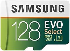 Samsung EVO Select 128 GB microSD 100 MB/s, Geschwindigkeit, Full HD & 4K UHD Speicherkarte inkl. SD-Adapter f�r Smartphone, Tablet, Action-Kamera, Drohne und Notebook