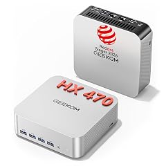 Geekom AI Mini-PC A9 Max (Ryzen AI 9 HX 470, 32 GB DDR5, 2 TB SSD, Wi-Fi 7, HDMI 2.1)