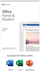 Microsoft Office 2019 Home & Student multilingual | 1 PC (Windows 10), Mac, Dauerlizenz | Box