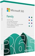 Microsoft 365 Family (inkl. Microsoft Defender) | 6 Nutzer | Mehrere PCs/Macs, Tablets und mobile Ger�te | 1 Jahresabonnement |Box