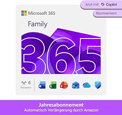 Microsoft 365 Family (1 Jahr, bis zu 6 Personen)