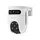 Ezviz 2K+2K Dual-Lens berwachungskamera Auen (WLAN, PTZ, KI Personen-/Fahrzeugerkennung, Auto-Tracking, 2-Wege-Audio, Farbnachtsicht, wetterfest)