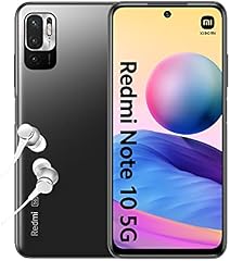 Xiaomi Redmi Note 10 5G Smartphone + Kopfh�rer (6.5-Zoll) FHD+ Display, 64 GB Speicher, 4 GB RAM, 48 MP Triple-R�ckkamera, 8-MP-Frontkamera, Dual SIM, Android 11) Grau 64 GB + 4 GB