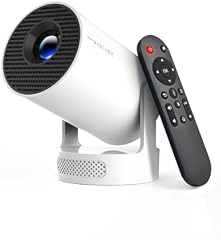 Magcubic Mini Beamer, 4K FHD 1080P Unterstützt Smart Beamer Android 14 Auto Trapezkorrektur Kleiner Videoprojektor, Heimkino Tragbarer Projector mit WiFi6 BT5.4, 180°Dreh, 5W Soundbass Lautsprecher
