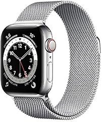 Apple Watch Series 6 (GPS + Cellular, 40 mm) Edelstahlgeh�use, Milanaise Armband