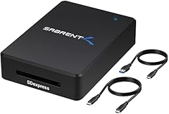 Sabrent SD Express 7.0 USB C Kartenleser, USB 3.2 Speicherkartenleser, 985 MBps Externe Kartenlesegeräte, SD Express Card Reader kompatibel mit V90, V60, V30, UHS II, UHS I, SD-Karten