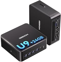 Geekom AI Mini-PC (Intel Core U9-185H, bis 128 GB DDR5 RAM, bis 4 TB SSD, Intel Arc Grafik, Windows 11 Pro, WiFi 7, USB4, 8K)