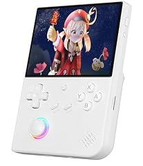 RG40XXV Retro Handheld Game Console, 4.0 Inch IPS Screen Linux System Built-in 64G TF Card 5528 Games Support HDMI TV Output 5G WiFi Bluetooth 4.2?White?