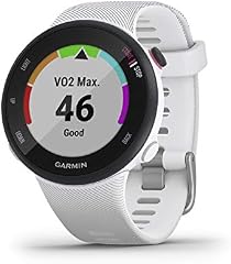 Garmin Forerunner 45S ? GPS-Laufuhr im schlanken Design mit umfangreichen Lauffunktionen, Trainingsplänen, Herzfrequenzmessung am Handgelenk, schlanke Handgelenke, Smartphone Benachrichtigungen
