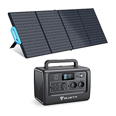 Bluetti EB70 Tragbares Kraftwerk mit 200W Solarpanel,716Wh/1000W Solargenerator LiFePO4 Batterie-Backup mit 2 230V AC Steckdosen,2 100W USB-C, Stromgenerator für Outdoor Camping Home RV Vanlife