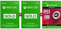 Xbox Live Gold Mitgliedschaft 3 Monate + 3 Monate gratis
