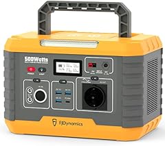 FJD 500W Tragbare Powerstation Stromstation MP500, 519Wh Lithiumbatterie Backup, 10-in-1 Tragbarer Solargenerator für Outdoor-RV-Camping, Notfall, Stromausfälle