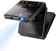 Aurzen Zip Cyber Edition Tri-Fold DLP Mini Beamer, 1,5 Stunden Laufzeit