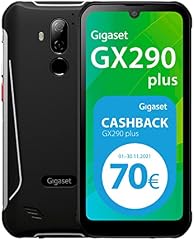 Gigaset GX290 Plus Smartphone - staubresistent, wasserdicht - Display mit Corning Gorilla Glas 3-6200 mAh Akku, Schnellladefunktion - 4 GB RAM+64GB Speicher - Android 10 - Black/ Titanium Grey