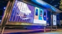 Smartphone, Werbung, Meizu, Meizu M6S, Bushaltestelle, Haltestelle