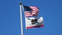 Usa, Kalifornien, Flagge, Fahne