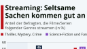 Video-Streaming: Seltsame Sachen kommen gut an
