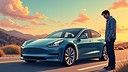 Auto, Elektroautos, Elektromobilit�t, tesla, Elektroauto, Tesla Motors, Fahrer, Peinlich, sch�men