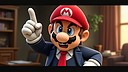 Gaming, Nintendo, Klage, Urheberrecht, Copyright, B�ro, Super Mario, Mario, Super Mario Bros., Anwalt, Maskottchen, Anzug, Spielfigur, Videospielcharakter, Angry Mario
