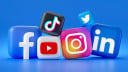 Logo, Facebook, Social Network, Apps, soziales Netzwerk, Youtube, Twitter, Social Media, Instagram, TikTok, Linkedin, Icons