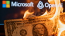 Microsoft, OpenAI, ChatGPT, Feuer, Dollar, Geldverbrennen