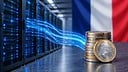 Server, Daten�bertragung, Digitalisierung, Finanzen, Frankreich, Rechenzentrum, Investition, Cloud Computing, Euro, Fintech, Serverschrank, IT-Infrastruktur, Datenstrom, digitaler Euro, IT-Kosten