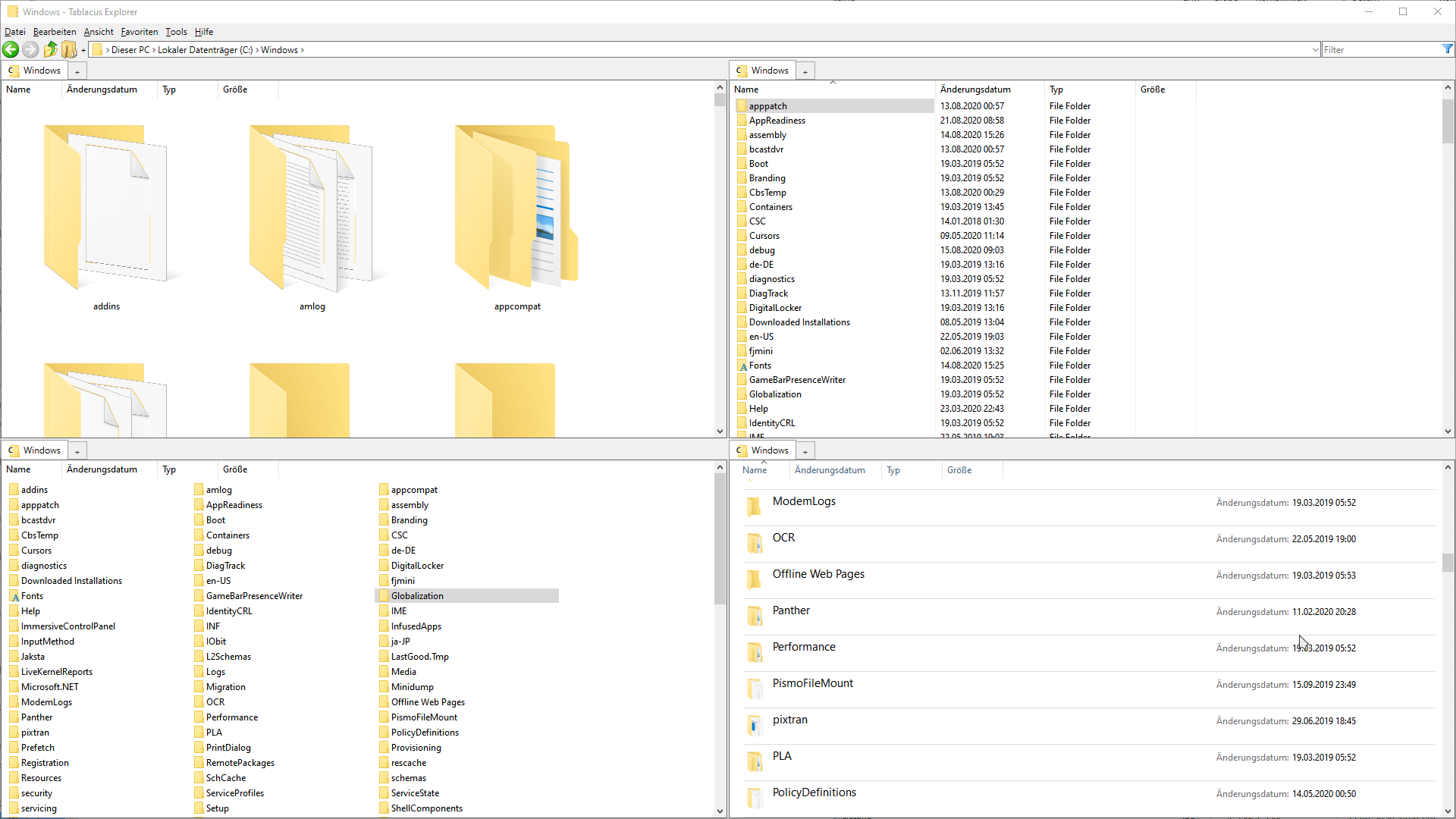 Explorer, Dateimanager, Tablacus Explorer