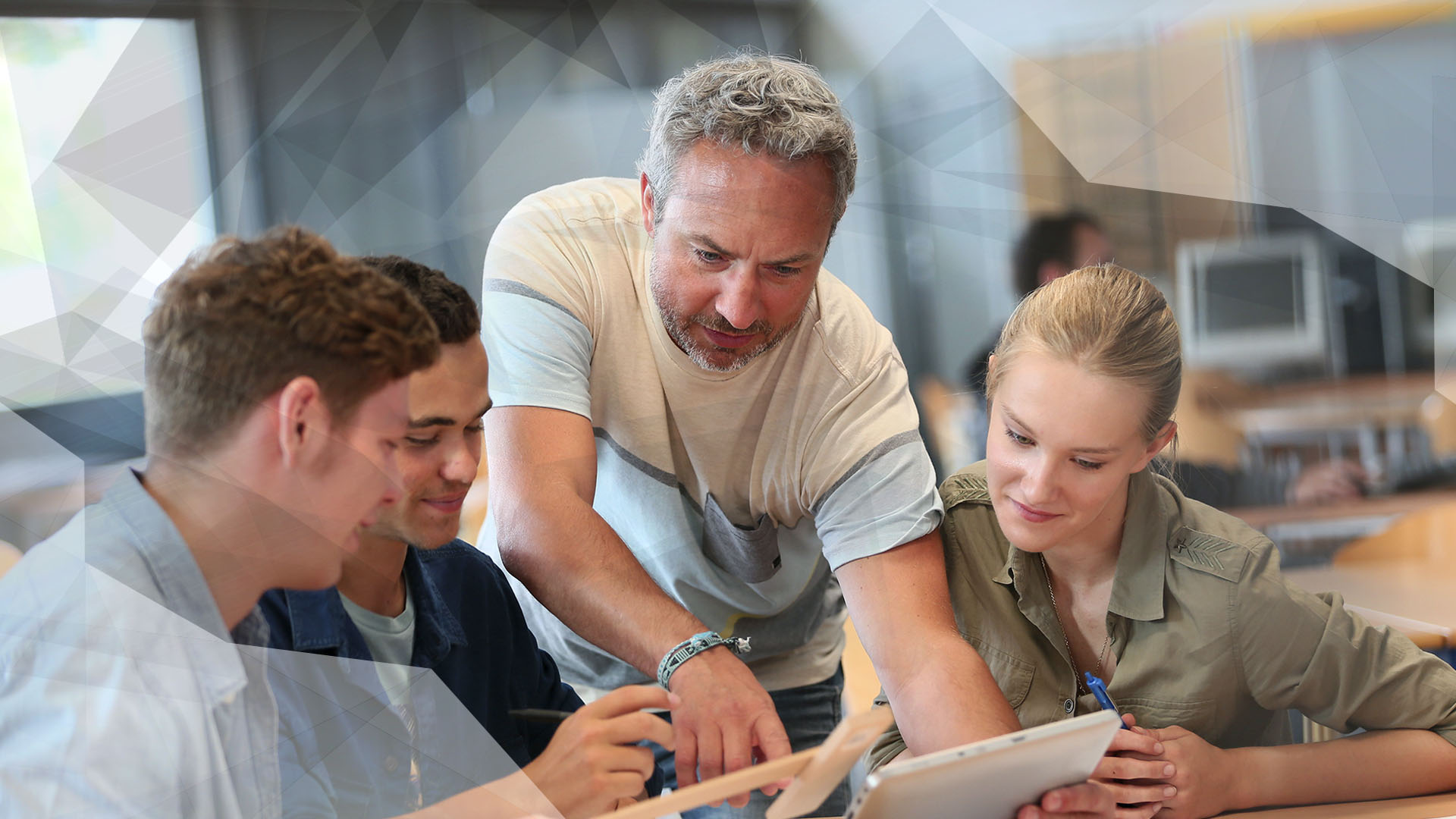 Tablet, Mitarbeiter, Schule, Bildung, Schüler, Konferenz, Menschen, Lernen, Lehrer, Unterricht, Training, meeting, Schulbildung, Pädagokik, Klasse, Pädagoe