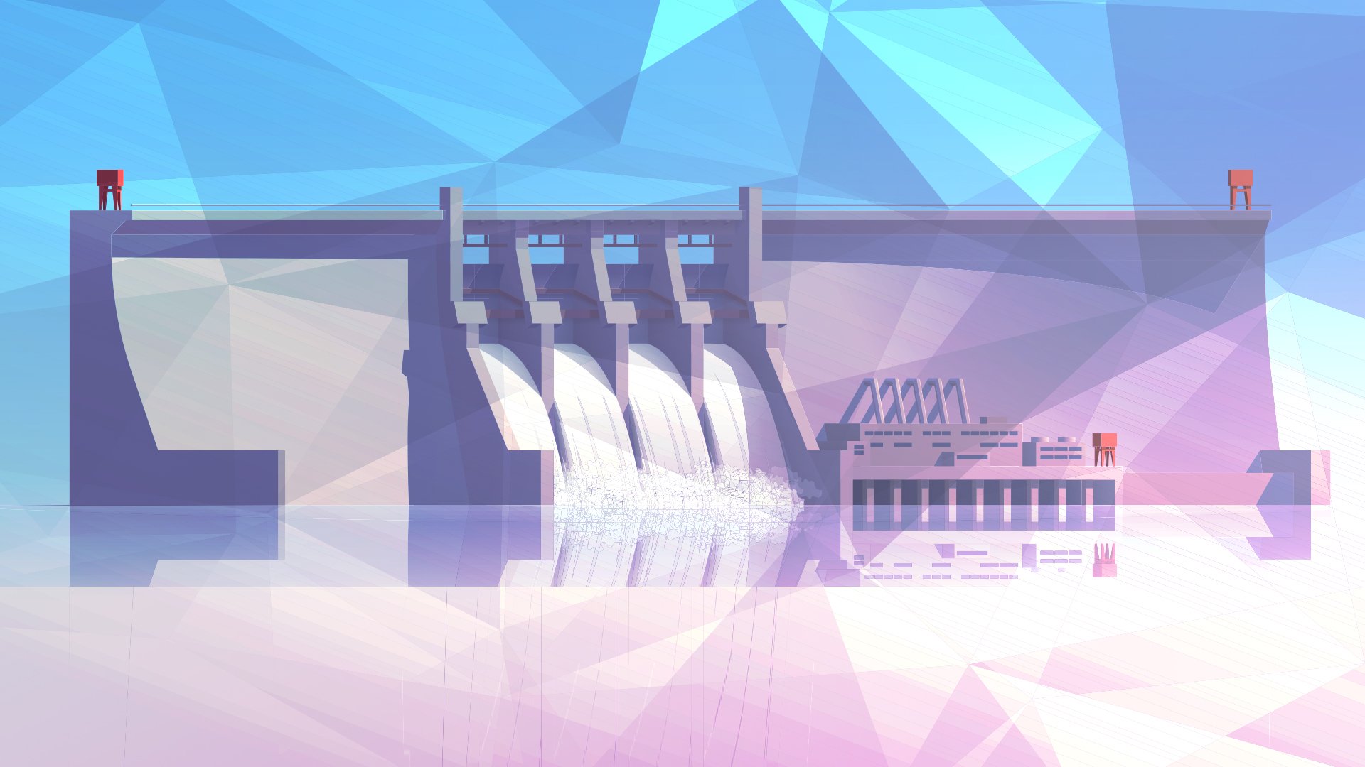 Industrie, Fabrik, Kraftwerk, Schwerindustrie, Wasserkraft, Wasserkraftwerk