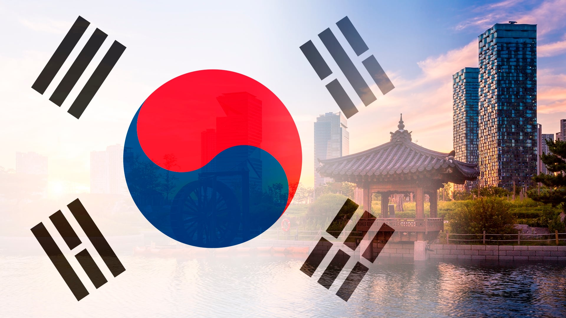 Flagge, Fahne, Südkorea, Länder, Wappen, Korea, Asien, Fahnen, Country