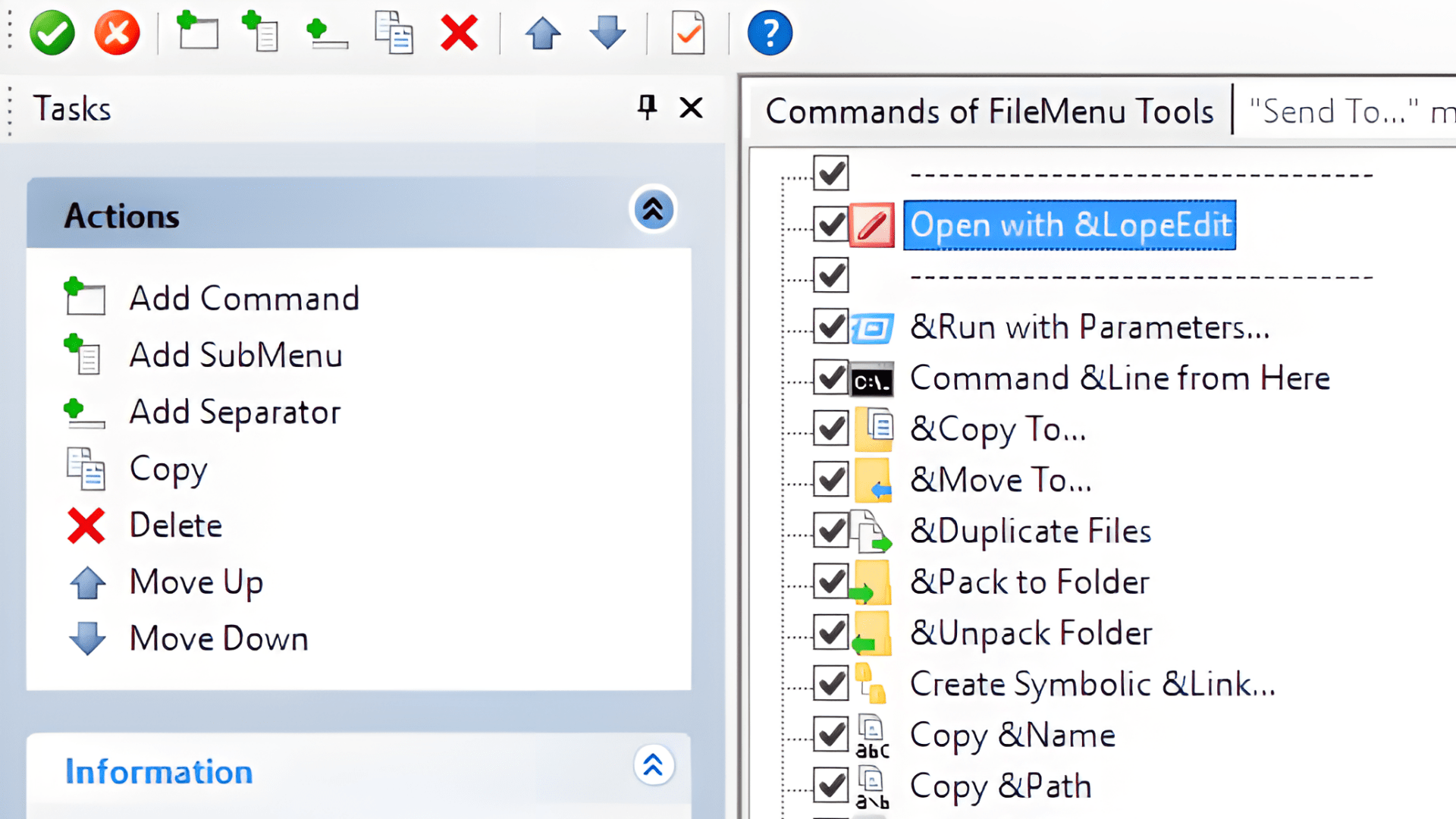 Windows Explorer, Kontextmenü, FileMenu Tools