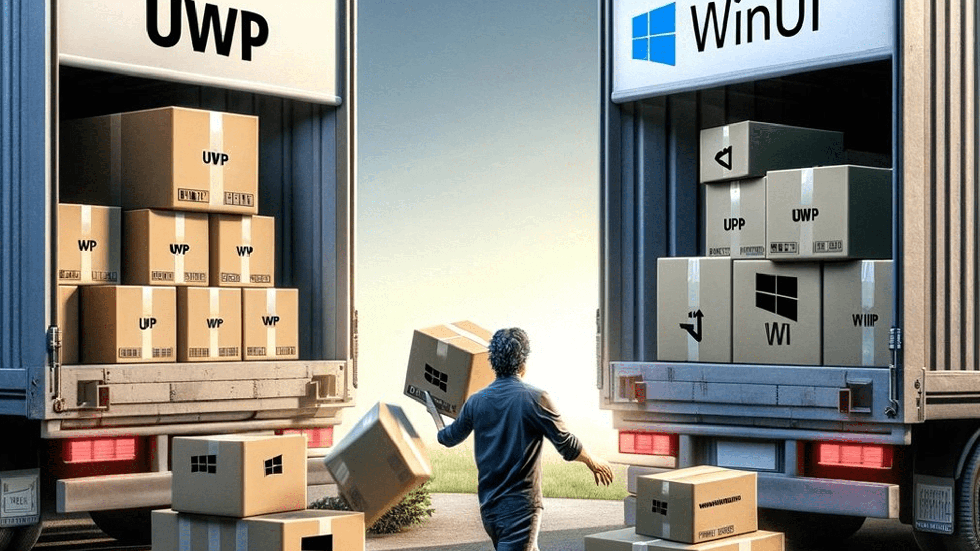 Fehler, Ki, Fail, Schrift, Bildgenerator, Windows Dev Docs, Pappkarton