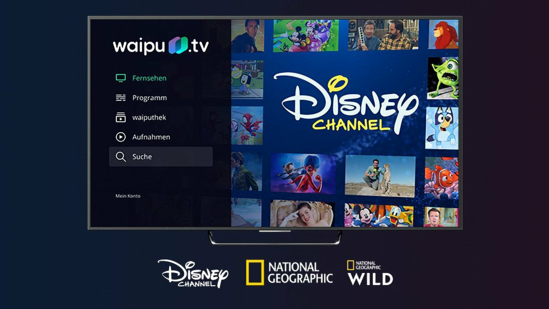 Streaming, Tv, Fernsehen, Videoplattform, Videostreaming, Streamingportal, Waipu.tv, waipu, Sender, TV-Streaming, The Walt Disney Company, Kanäle, Disney Channel