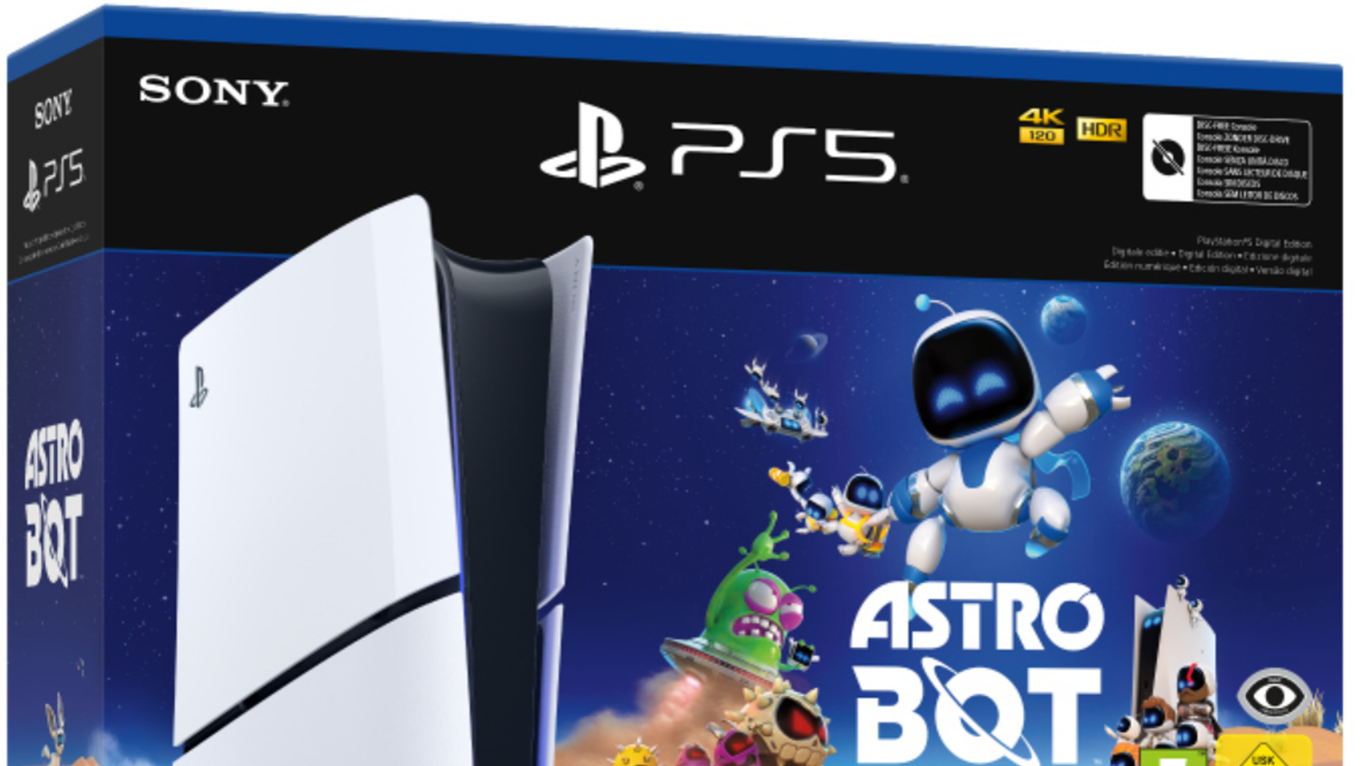 Sony, Spielkonsole, Playstation, PlayStation 5, ps5, Sony PlayStation 5, Bundle, Slim, PS5 Slim, PlayStation 5 Slim, Astro Bot, Sony PlayStation 5 Slim