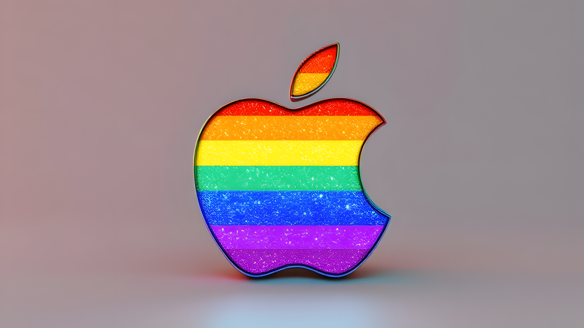 Apple, Logo, Flagge, Apple Logo, LGBT, Regenbogen, LGBTQ, DEI