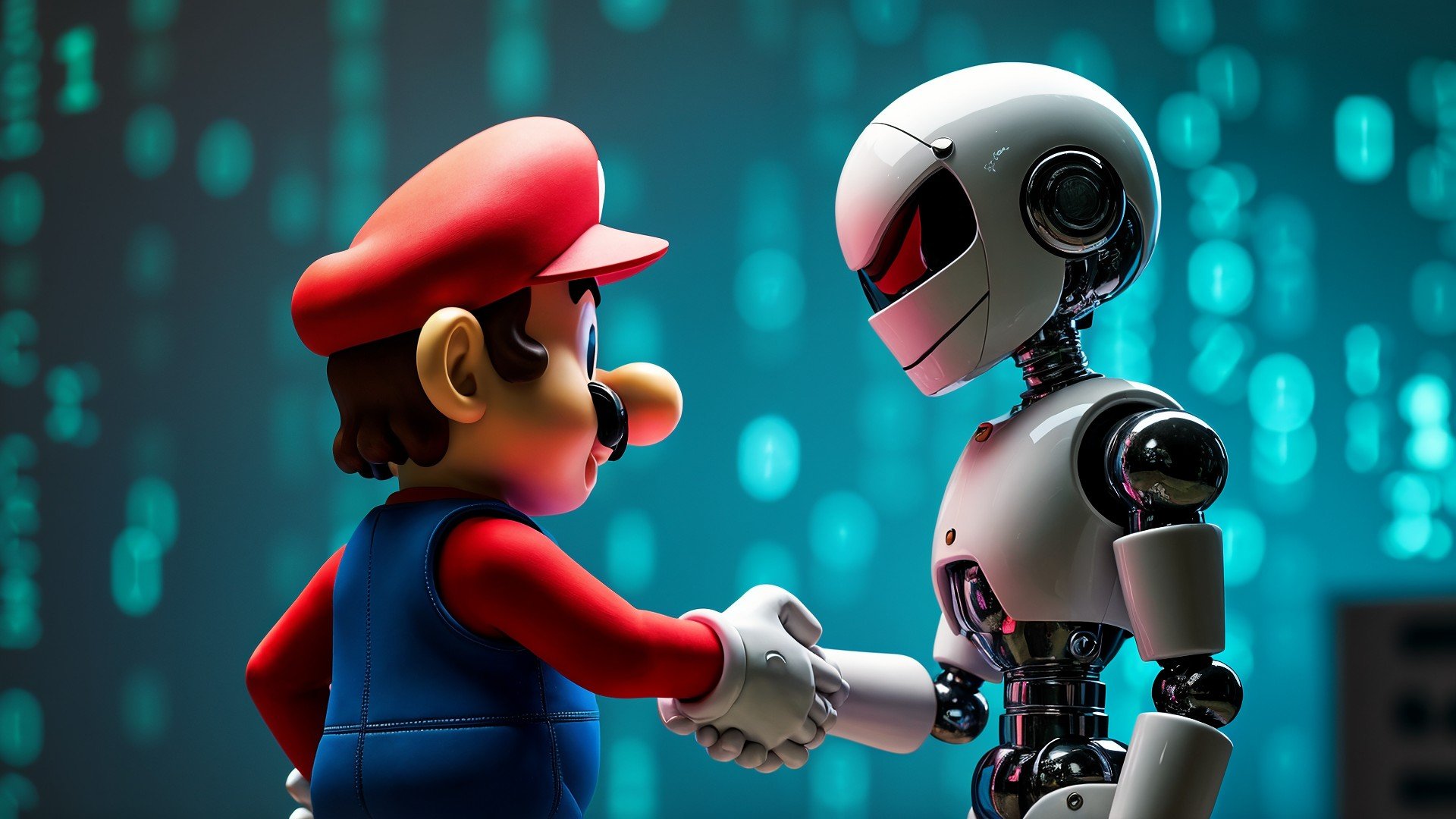 Ki, Nintendo, Künstliche Intelligenz, AI, Artificial Intelligence, Roboter, Super Mario, Mario, Super Mario Bros., Videospielcharakter