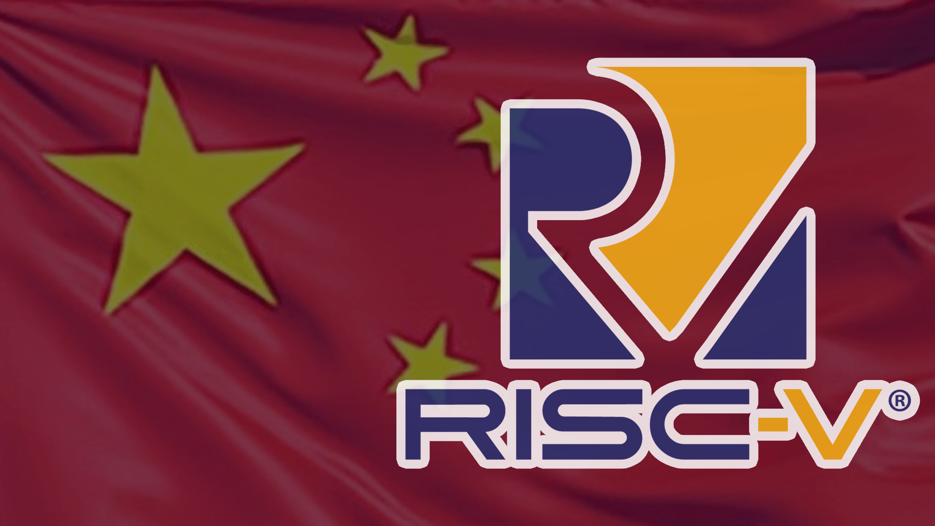 China, Flagge, RISC-V, RISC
