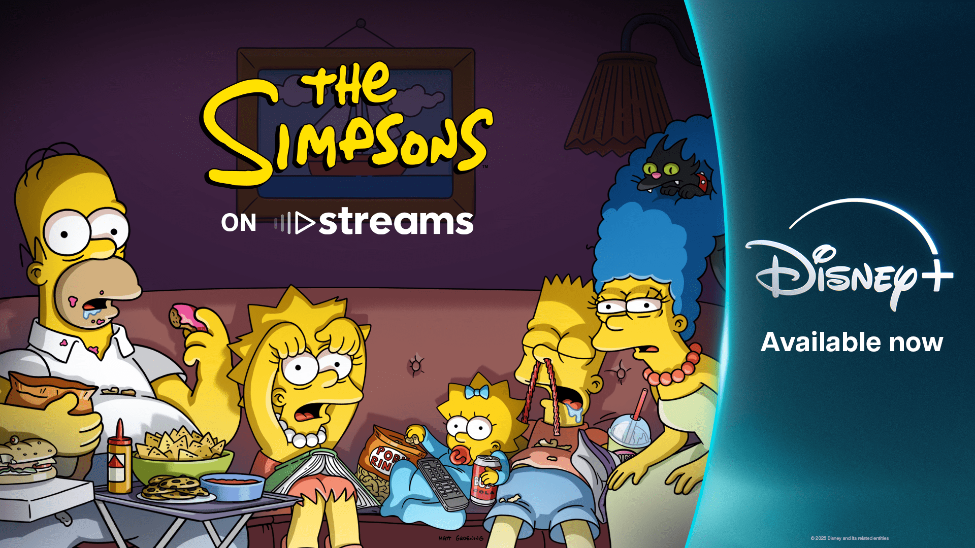 Streaming, Tv, Fernsehen, Serie, Disney+, Videostreaming, Streamingportal, Disney, TV-Serie, Die Simpsons, Marge, BART, Lisa, Homer, MAGGIE