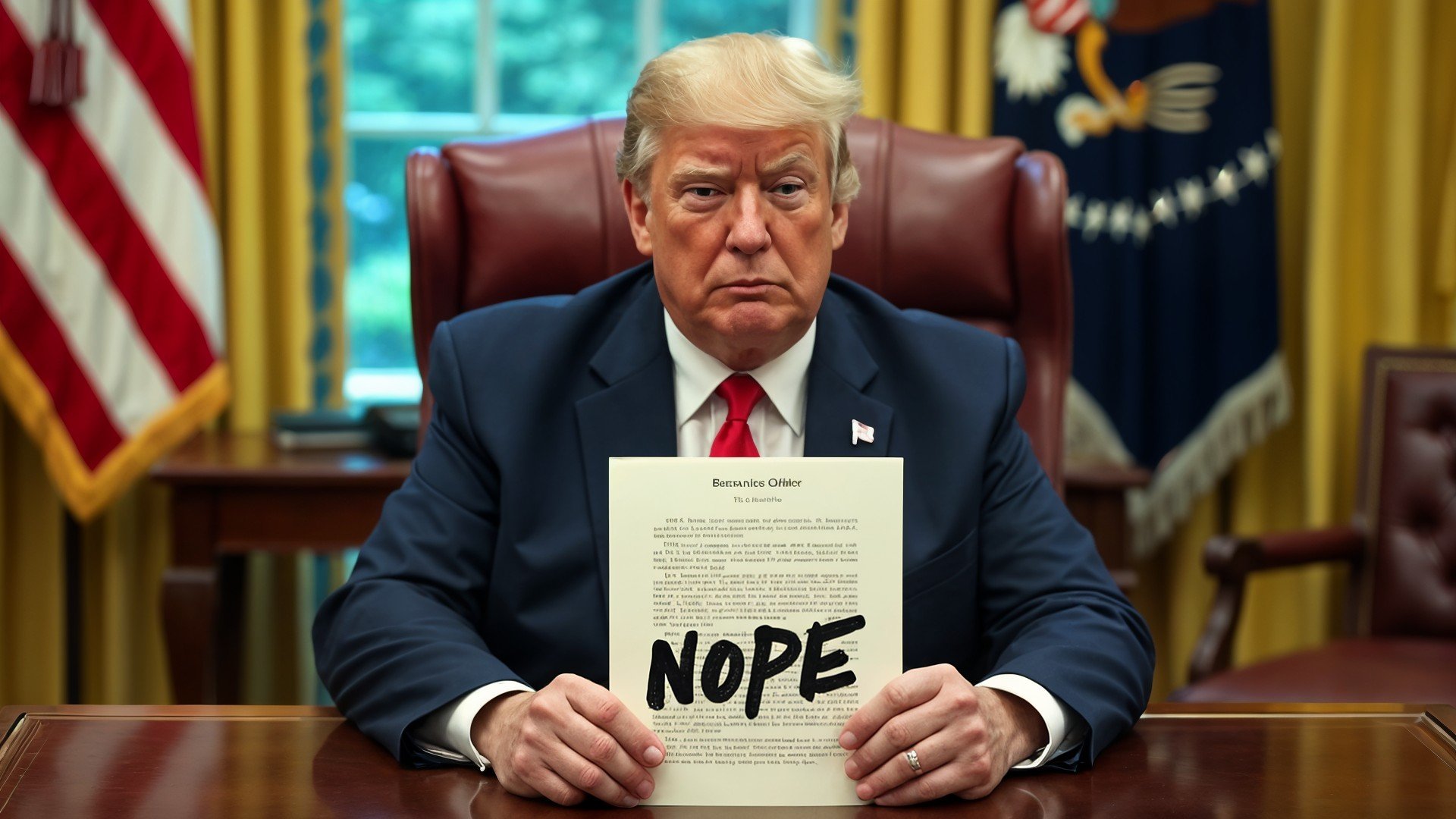 Usa, Donald Trump, trump, US-Präsident, Präsident, Weißes Haus, Executive Order, Nope