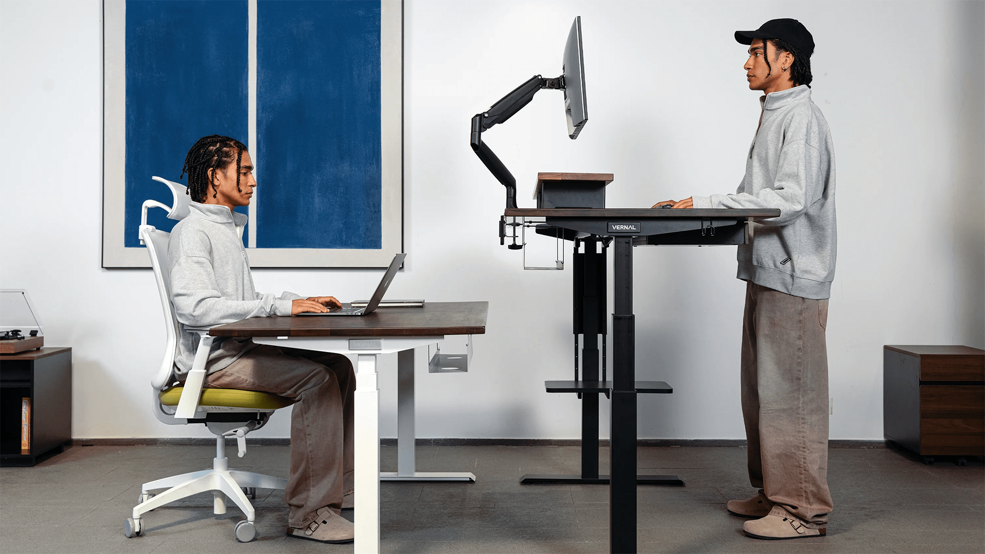 Büro, Arbeitsplatz, Homeoffice, Schreibtisch, Home Office, Workplace, Home-Office, Stehschreibtisch, Vernal, höhenverstellbar, Schreibtische