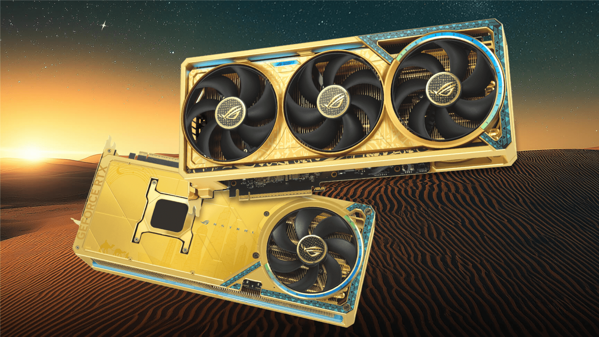 Gaming, Nvidia, Gpu, Grafikkarte, Geforce, Gold, RTX 5090, Sammlerstück, Dhahab Edition, ROG Astral, Luxus-Hardware