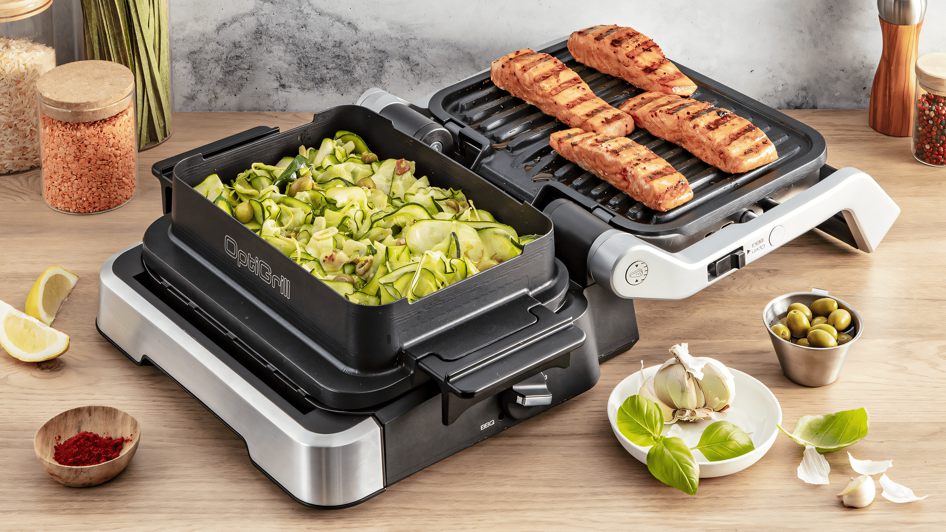 Haushalt, Haushaltsgeräte, Küche, Kochen, Küchengeräte, Tefal, Grillen, Braten, Kontaktgrill, Optigrill