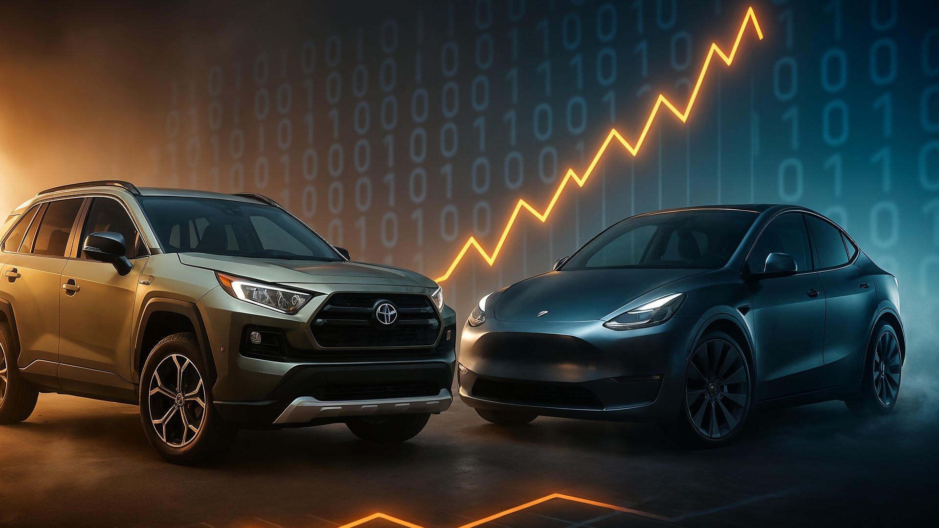 Elektroautos, Elektromobilität, tesla, Verkaufszahlen, Digitalisierung, Automobilindustrie, Toyota, SUV, Innovationen, verkaufszahl, Tesla Model Y, Technologiewandel, Marktentwicklung, Automobildesign, Toyota RAV4, Fahrzeugtrends, Wachstumskurve, Zukunftsmobilität