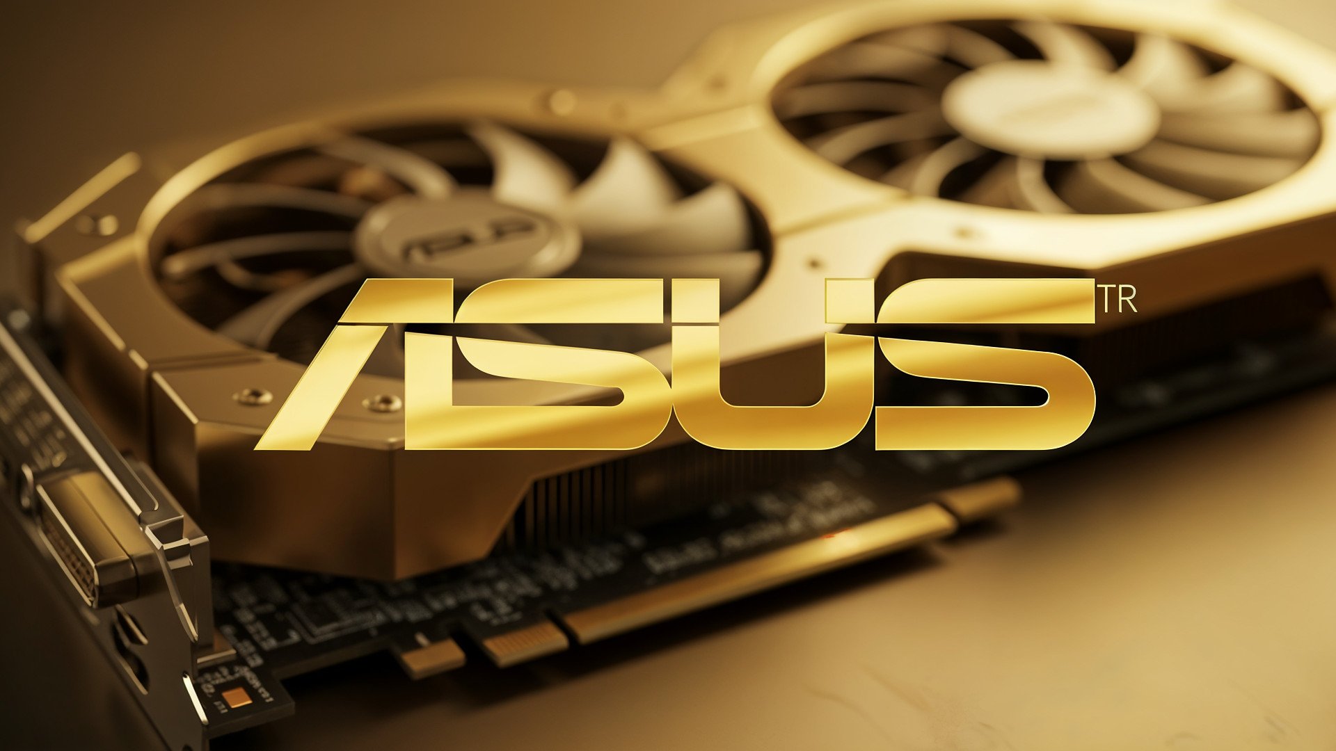 Logo, Gpu, Hardware, Grafikkarte, Asus, Gold