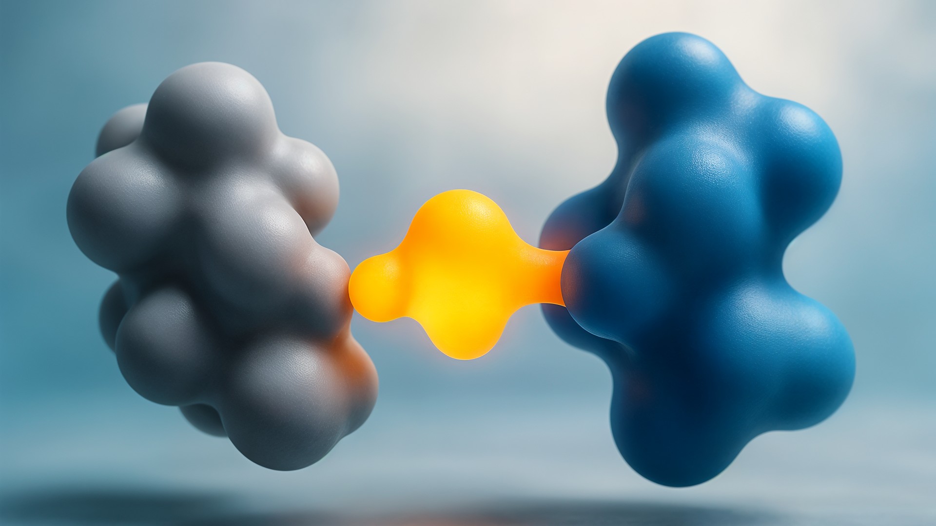 Nanotechnologie, 3D-Rendering, Materialwissenschaft, Wissenschaftliche Illustration, Biochemie, Makromoleküle, Molekülmodell, organische Chemie, Molekülstruktur, Atombindung, Chemievisualisierung, Polymerforschung, abstrakte Moleküle, Quantenchemie, Molekulare Simulation