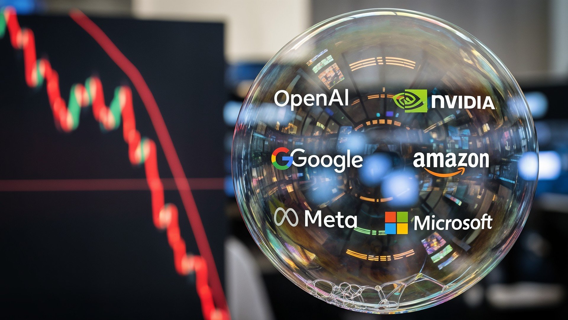 Microsoft, Google, Amazon, Ki, Künstliche Intelligenz, Nvidia, OpenAI, Meta, Krise, Technologieunternehmen, Finanzmarkt, Blase, Börsencrash, Technologiesektor, Tech-Aktien, Kurseinbruch, Spekulationsblase, KI-Hype
